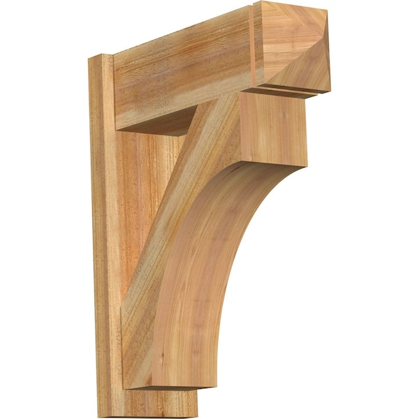 Ekena Millwork Westlake Rough Sawn Arts and Crafts Outlooker, Western Red Cedar, 8"W x 24"D x 28"H OUT08X24X28WTL03RWR - main